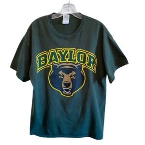 Baylor University Short Sleeve Green Bear Tee Large Collegiate SpiritWear